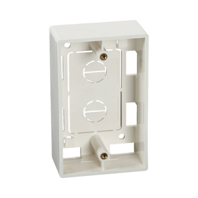 Black Box Single Gang Surface Mount Box (Off-White) — Being Shipped