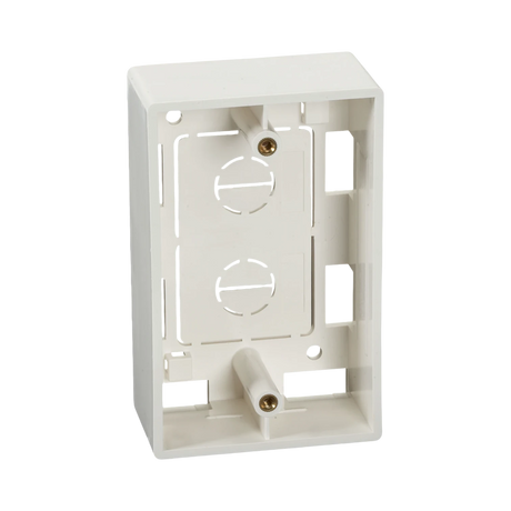 Black Box Single Gang Surface Mount Box (Off-White) — Being Shipped