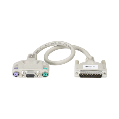 Black Box 1ft KVM User Cable Keyboard/Monitor/Mouse Cable with Audio — Being Shipped