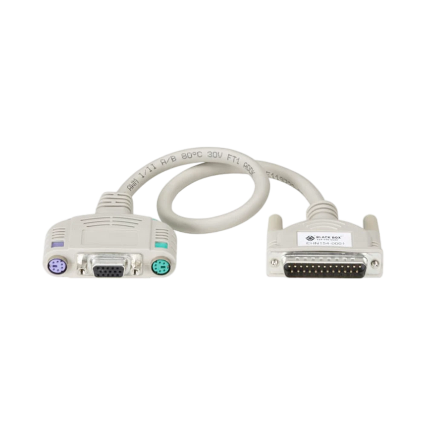 Black Box 1ft KVM User Cable Keyboard/Monitor/Mouse Cable with Audio — Being Shipped