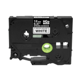 Brother 3/4" Black on White Extra Strength Labeling Tape (5-Pack) — Being Shipped