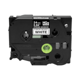 Brother 24mm Black on White HGe Tape with Extra Strength Adhesive — Being Shipped