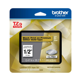 Brother P-touch TZE-PR831 Premium Glitter Gold Tape — Being Shipped