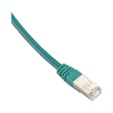 Black Box 20ft Shielded CAT5e SlimLine Plenum Ethernet Cable (Green) — Being Shipped