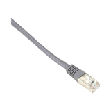 Black Box 2ft Slim Boot Shielded 100 MHz CAT5e Ethernet Patch Cable (Gray) — Being Shipped