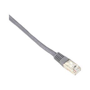 Black Box 2ft Slim Boot Shielded 100 MHz CAT5e Ethernet Patch Cable (Gray) — Being Shipped