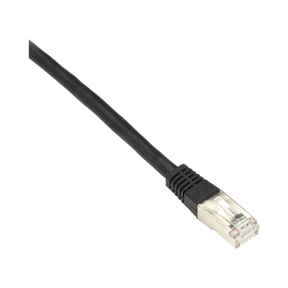 Black Box 25ft Shielded 26AWG CAT5e 100MHz Ethernet Patch Cable (Black) — Being Shipped