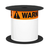 Brother 4"x6" Orange Warning Die-Cut ANSI/OSHA Label — Being Shipped