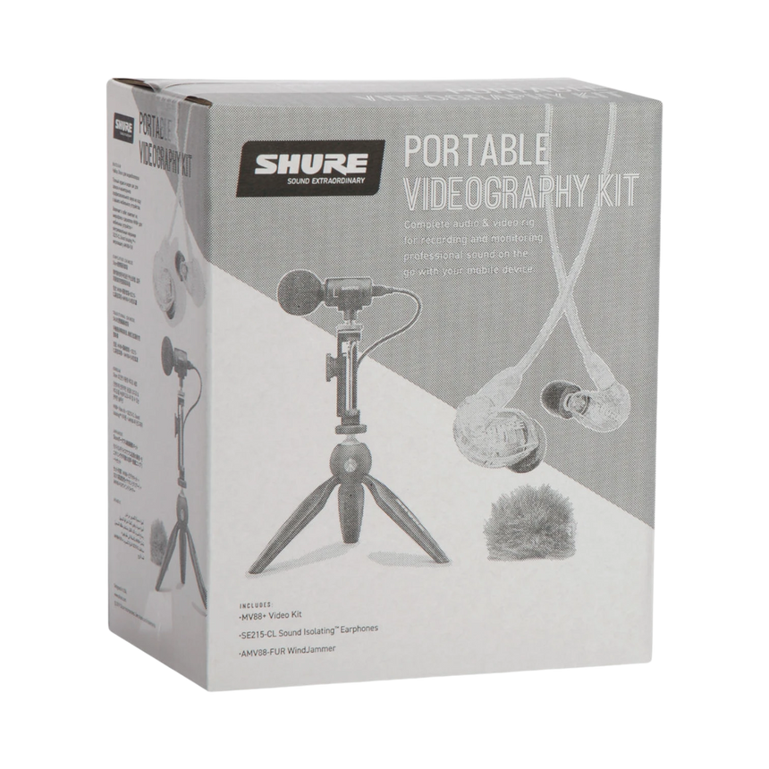 Shure MV88+ SE215-CL Portable Videography Bundle — Being Shipped