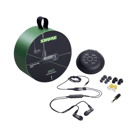 Shure AONIC 3 Wired Sound-Isolating Earphones (Black) — Being Shipped