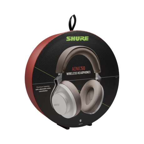 Shure AONIC 50 Wireless Noise-Canceling Headphones (White & Gold) — Being Shipped