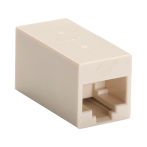 Black Box CAT5e Unshielded Straight Pinned Coupler (Off White) — Being Shipped