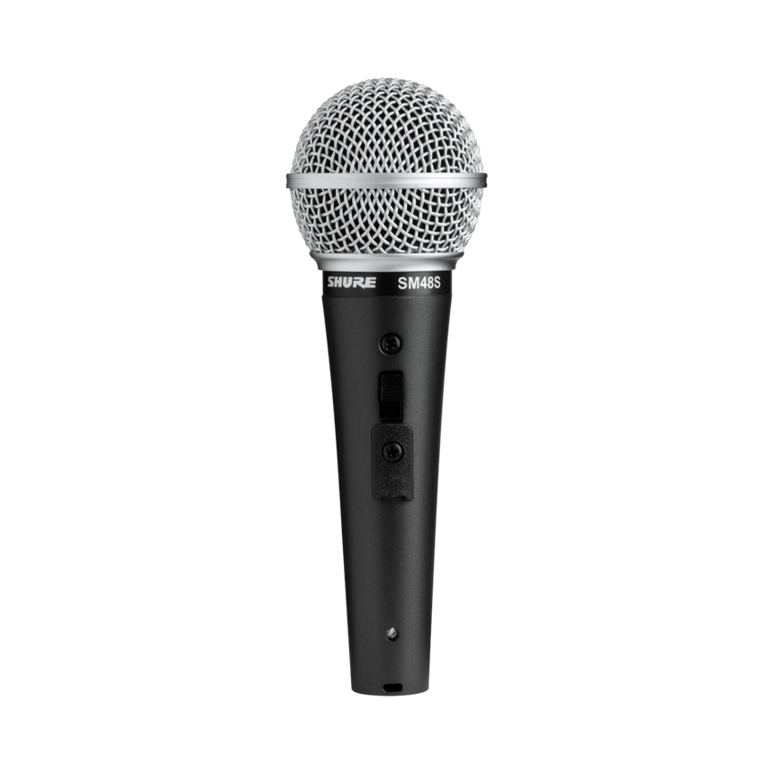 Shure SM48S-LC Cardioid Dynamic Vocal Microphone with On/Off Switch — Being Shipped