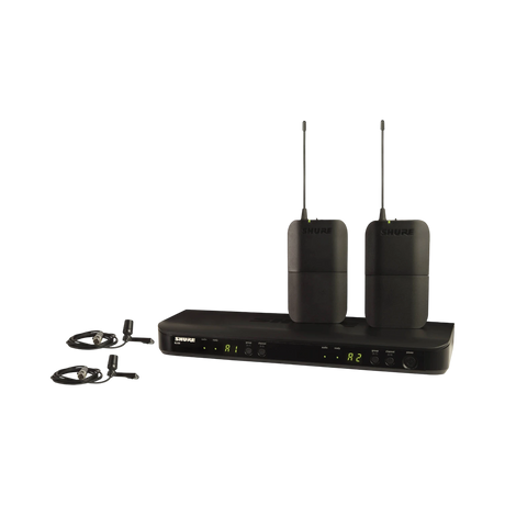 Shure BLX188/CVL Dual-Channel Wireless Cardioid Lavalier Microphone System — Being Shipped