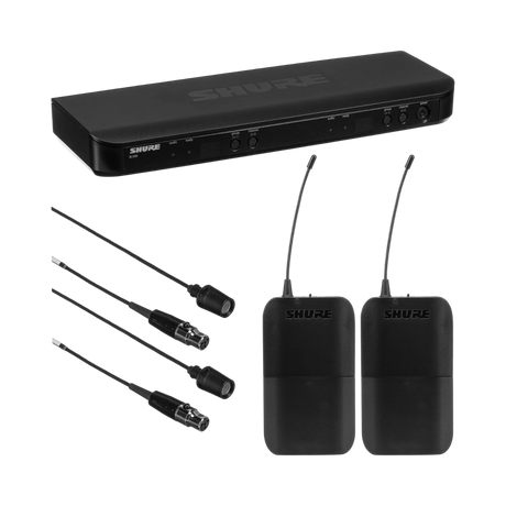 Shure BLX188/CVL Dual-Channel Wireless Cardioid Lavalier Microphone System — Being Shipped