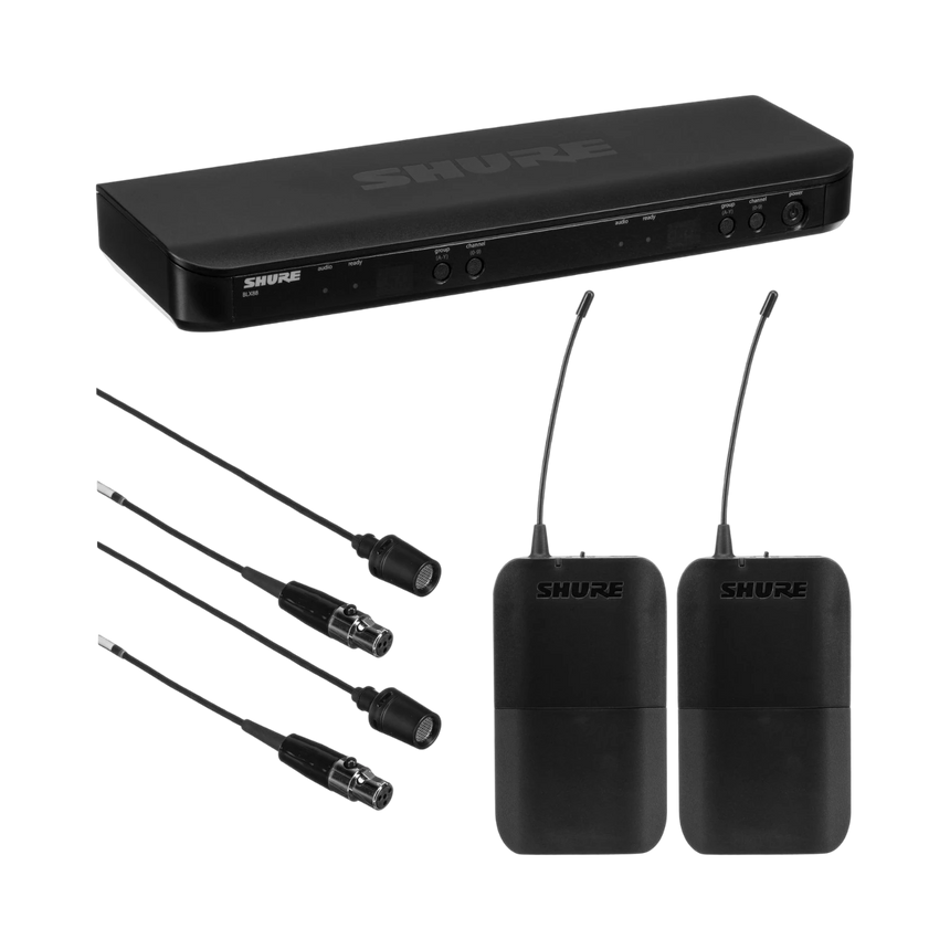 Shure BLX188/CVL Dual-Channel Wireless Cardioid Lavalier Microphone System — Being Shipped