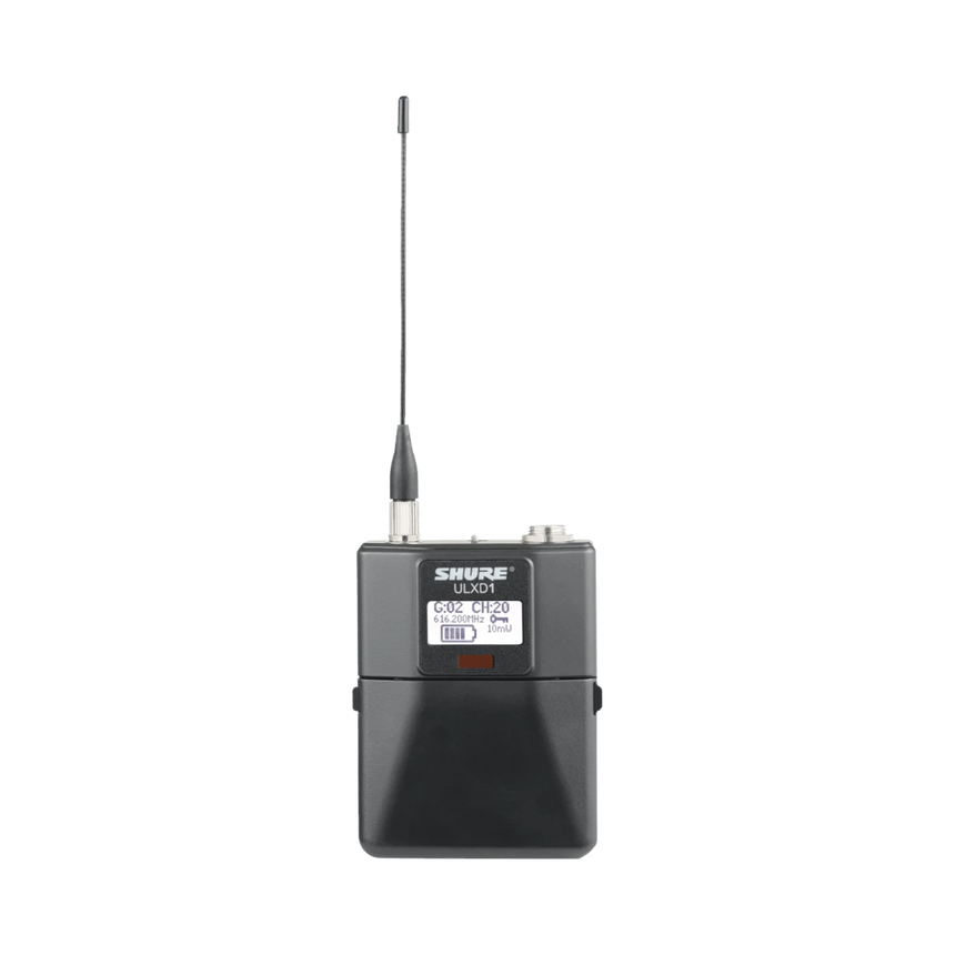 Shure ULXD1 VHF Digital Wireless Bodypack Transmitter with TA4M (V50: 174 to 216 MHz) — Being Shipped