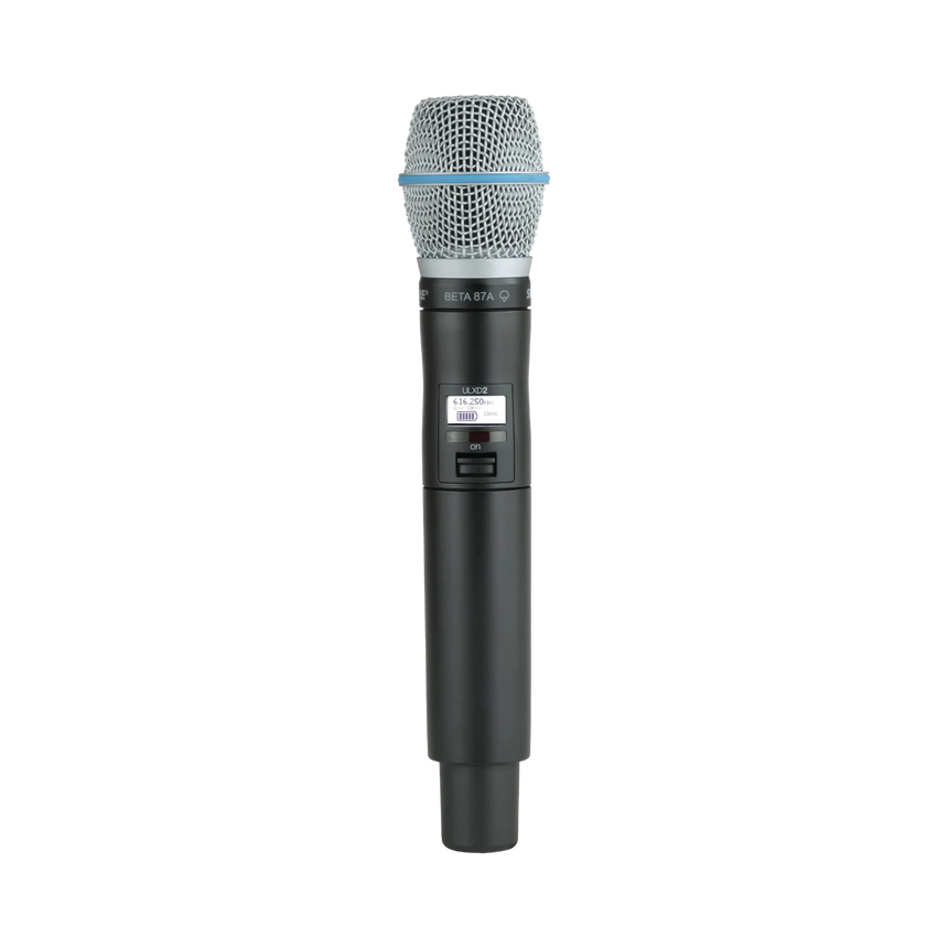 Shure ULXD2/B87A VHF Digital Handheld Wireless Microphone Transmitter with Beta 87A Capsule — Being Shipped