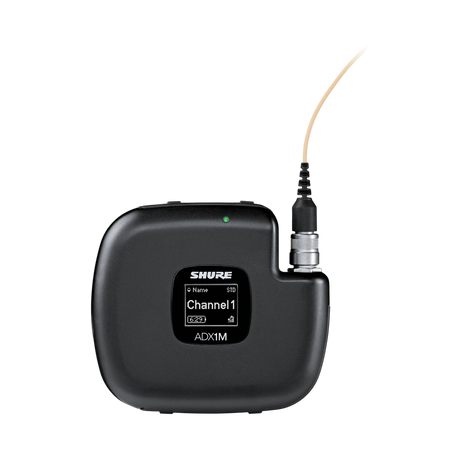 Shure ADX1M Digital Micro Bodypack Wireless Transmitter (G57: 470 to 608 MHz) — Being Shipped