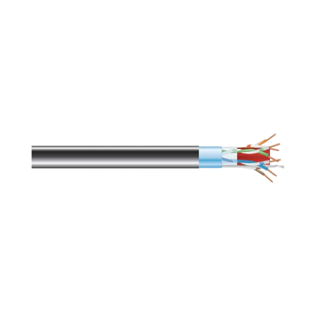 Black Box 1000ft CAT6A 650MHz Shielded Ethernet Cable (Black) — Being Shipped