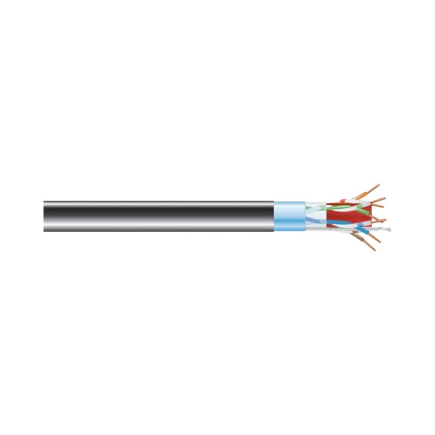 Black Box 1000ft CAT6A 650MHz Shielded Ethernet Cable (Black) — Being Shipped