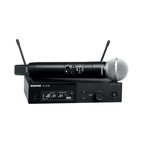 Shure SLXD2/SM58 Digital Wireless Handheld Microphone Transmitter with SM58 Capsule — Being Shipped