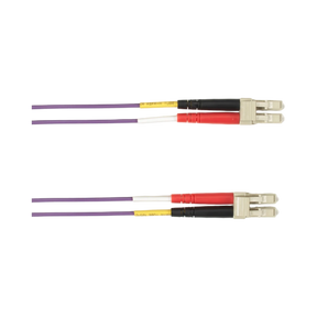 Black Box 6.5ft Multimode OM3 LC to LC Fiber Optic Cable LSZH 50/125 (Purple) — Being Shipped