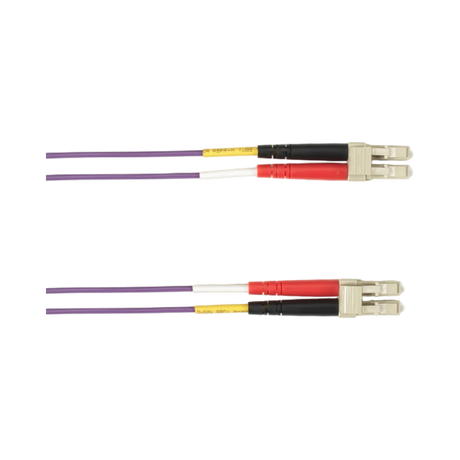 Black Box 6.5ft Multimode OM3 LC to LC Fiber Optic Cable LSZH 50/125 (Purple) — Being Shipped