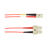 Black Box 3.2ft OM3 50/125 SC to LC Multimode Fiber Patch Cable LSZH (Red) — Being Shipped
