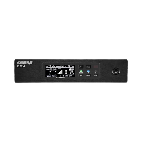 Shure QLXD4 Digital Wireless Receiver (G50: 470 to 534 MHz) — Being Shipped