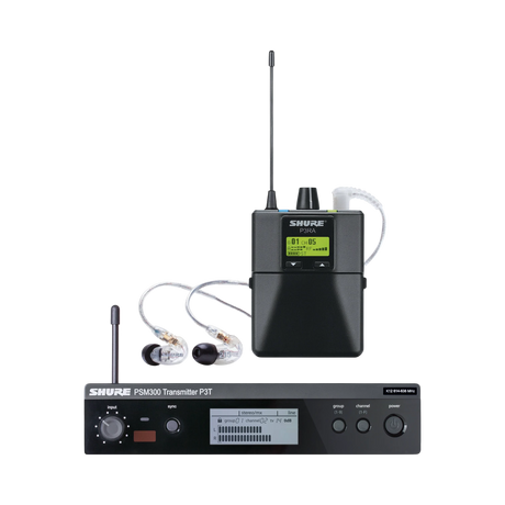 Shure PSM 300 Stereo Personal Monitor System with IEM (J13: 566-590 MHz) — Being Shipped