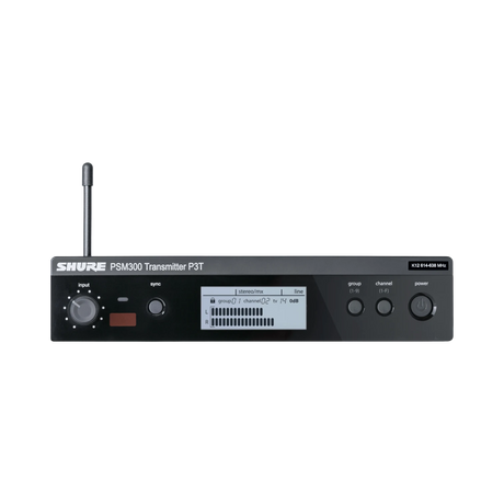 Shure P3T Wireless Transmitter for PSM300 (J13: 566-590 MHz) — Being Shipped