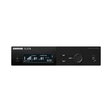 Shure SLXD4 Digital Wireless Receiver (H55: 514 to 558 MHz) — Being Shipped
