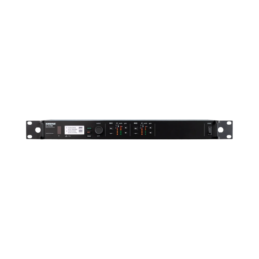 Shure ULXD4D Dual-Channel Digital Wireless Receiver (H50: 534 to 598 MHz) — Being Shipped