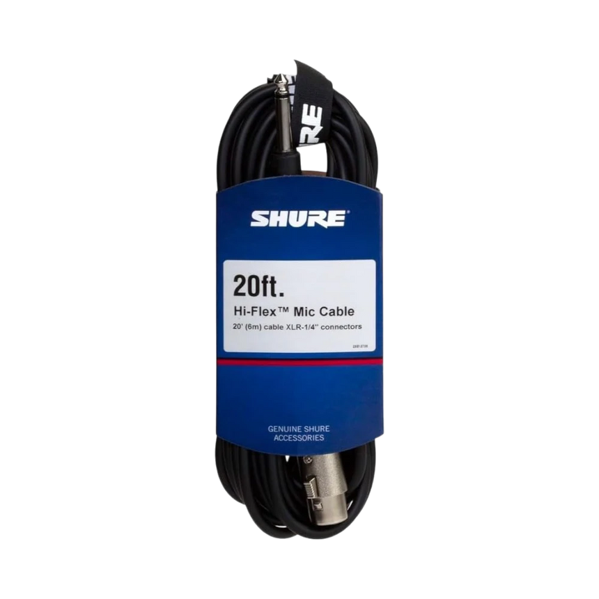Shure 20' Microphone Cable with 1/4" Phone Plug — Being Shipped