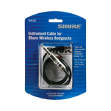 Shure WA302 1/4" Instrument to TA4F 2.5" Cable for Shure Bodypack Transmitters — Being Shipped