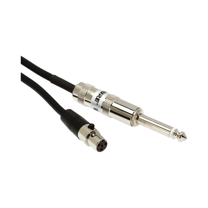 Shure WA302 1/4" Instrument to TA4F 2.5" Cable for Shure Bodypack Transmitters — Being Shipped