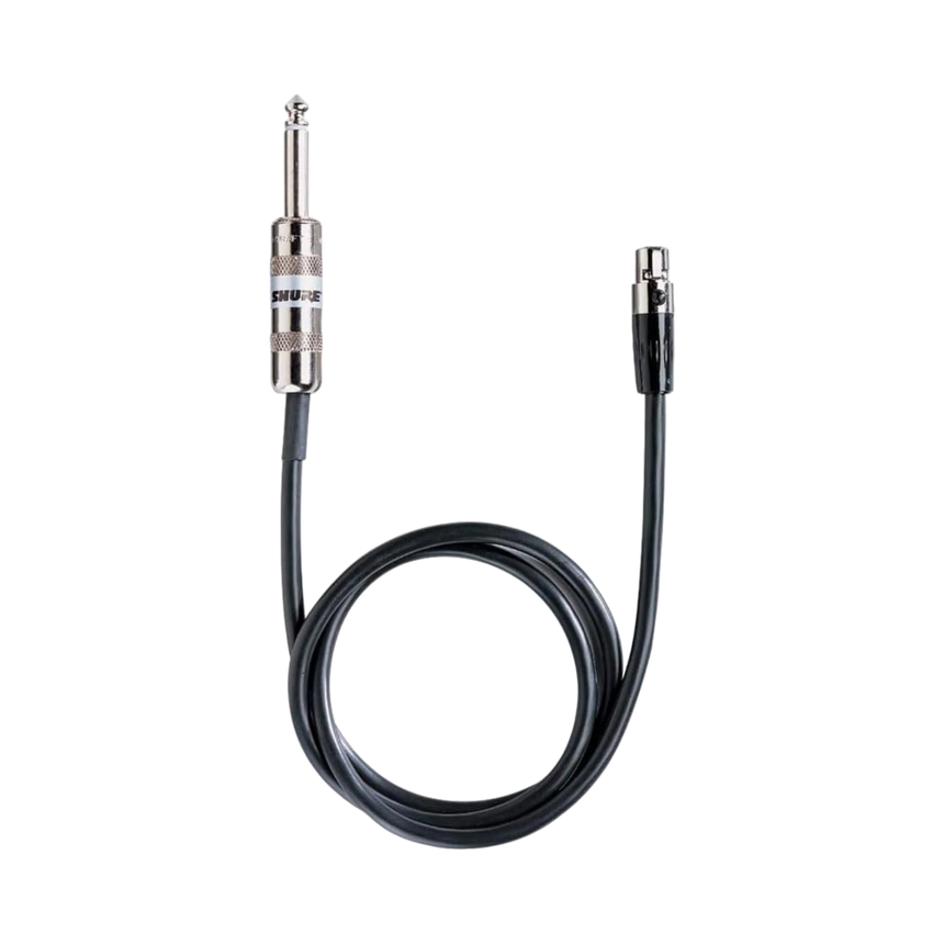 Shure WA302 1/4" Instrument to TA4F 2.5" Cable for Shure Bodypack Transmitters — Being Shipped