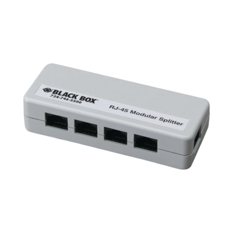 Black Box A-Pin RJ45 1 RJ45 to 4 RJ45 Modular Splitter — Being Shipped