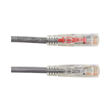 Black Box 3ft GigaTrue 3 Cat6 550MHz Lockable Ethernet Cable (Gray) — Being Shipped