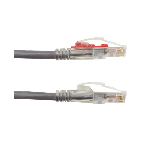 Black Box 3ft GigaTrue 3 Cat6 550MHz Lockable Ethernet Cable (Gray) — Being Shipped