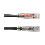 Black Box 3ft GigaTrue 3 CAT6 550MHz Locking UTP Patch Cable (Black) — Being Shipped