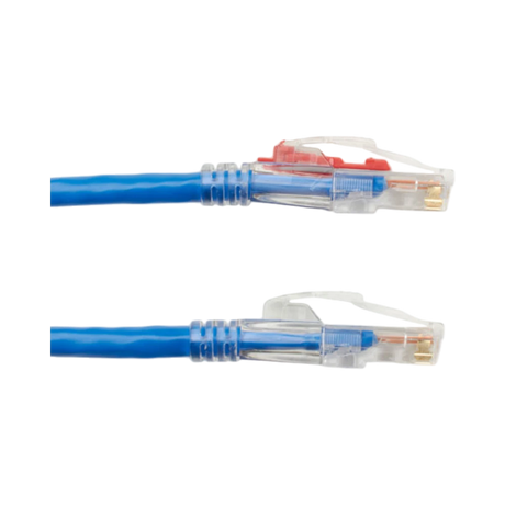 Black Box 10ft GigaTrue 3 CAT6 550MHz Lockable Patch Cable (Blue) — Being Shipped