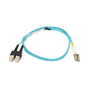 Black Box 9.8ft OM3 Multimode SC to LC Fiber Optic Patch Cable (Aqua) — Being Shipped