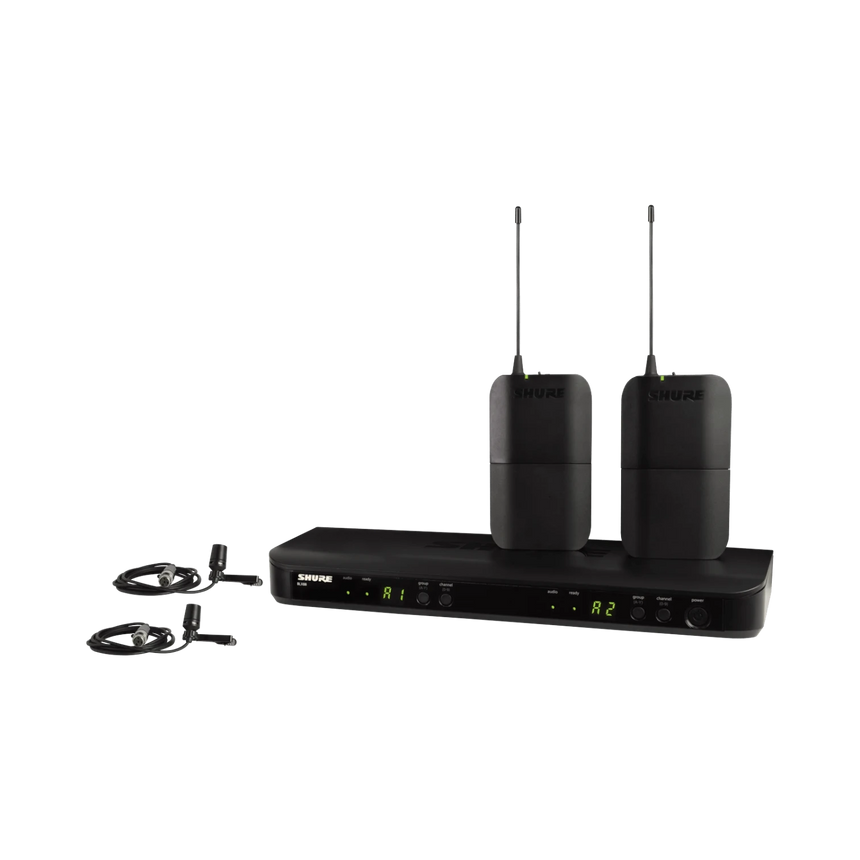 Shure BLX188/CVL Dual-Channel Wireless Cardioid Lavalier Microphone System — Being Shipped