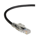Black Box 25ft GigaTrue 3 CAT6 Locking Ethernet Patch Cable (Black) — Being Shipped