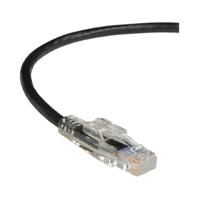 Black Box 25ft GigaTrue 3 CAT6 Locking Ethernet Patch Cable (Black) — Being Shipped