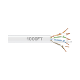 Black Box 1000ft CAT5e 350-MHz UTP Ethernet Cable (White) — Being Shipped