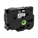 Brother 24mm Black on White Extra Strength Tape (5-Pack) — Being Shipped