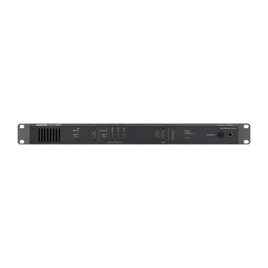 Shure MXWANI4 4-Channel Audio Network Interface — Being Shipped